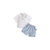 Amila阿米拉童装男童短袖套装啊咪啦夏季薄款衬衫短裤两件套(90cm 蓝色)第5张高清大图