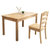 韦斯豪WSH-22E2804D橡胶木正方形餐桌椅组合1+2第5张高清大图