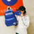 didas/阿迪达斯女包双肩包男包书包校园户外旅行包休闲运动韩版背包(蓝色)第3张高清大图