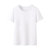 艾米恋冰感棉短袖t恤女夏季2021新款纯棉宽松上衣白色纯色体恤(白色 XXL)第5张高清大图