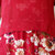 VEGININA 韩版修身短袖中长款印花套装两件套雪纺连衣裙 9569(枣红色 3XL)第5张高清大图