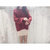韩版早秋气质女神镂空上衣一字领宽松露肩薄款毛衣针织衫暗纹(红色 均码)第3张高清大图