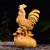 木雕小叶黄杨木鸡摆件实木雕刻公鸡工艺品十二生肖鸡摆设(龙马精神 默认版本)第2张高清大图